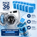 Pastillas Limpiadoras para Lavadora – Pack 36 Unidades